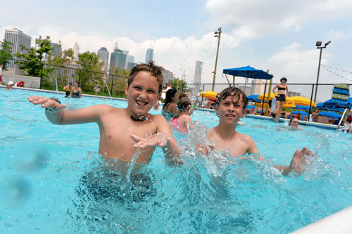 Pop-Up Pool opens in Brooklyn Bridge Park