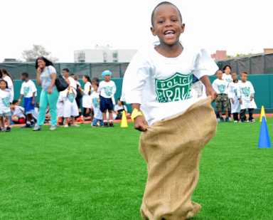 Coney kids play in MCU Park — and even meet Santa!