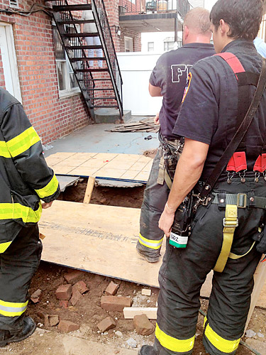 Buried alive! Worker rescued from pit