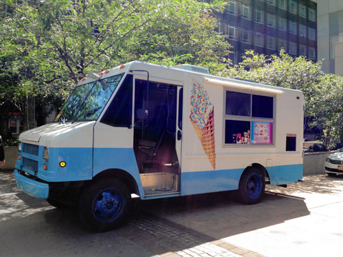 The Heat melts Ridge ice cream truck man