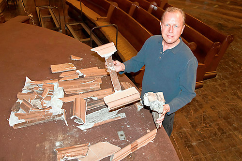 No Hail Marys — just hailing plaster