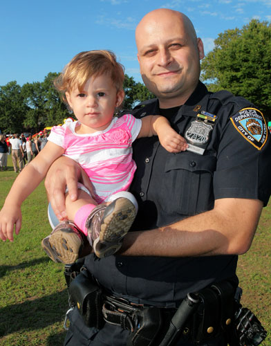 Kids, cops connect in Marine Park at annual Night Out Against Crime