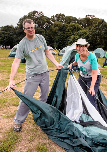 Nature-loving city slickers camp out in Prospect Park