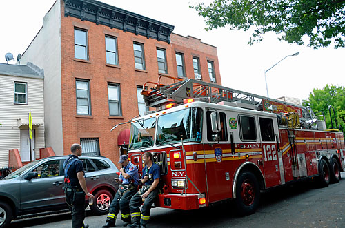 Back wall of South Slope building collapsed, fire officials say