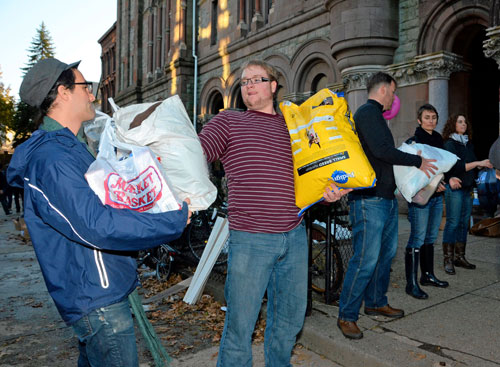 Occupy’s ‘wedding registry’ floods church with supplies