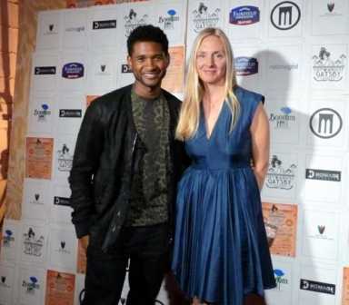 Usher, baby! Eight-time Grammy winner makes a low-key appearance at a benefit for a Gowanus park