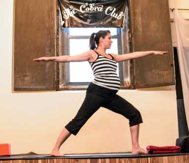 Belly up! Yoga classes for pregnant women are the latest offering at combination bar and stretch studio