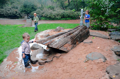 Take that, zombtrees! Body parts of storm-damaged trees form playground in Prospect Park