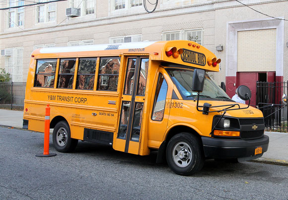Road rager targets short bus