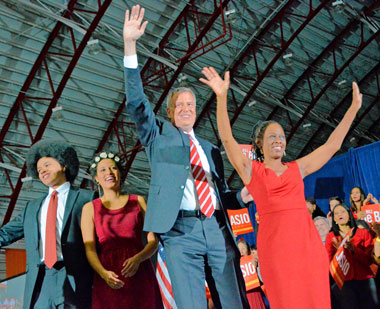 DeBlast-Off! DeBlasio wins huge at the polls