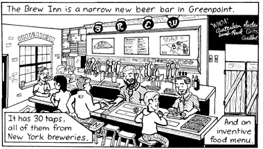 Bartoonist talks local brews in Greenpoint