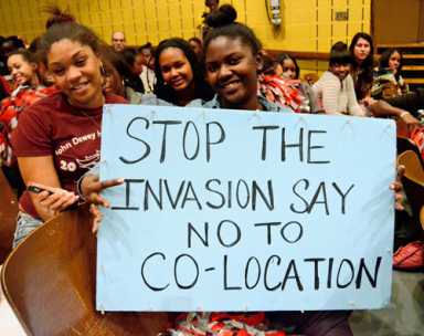 Locals go co-loco! Students and officials blast city plan for Dewey High