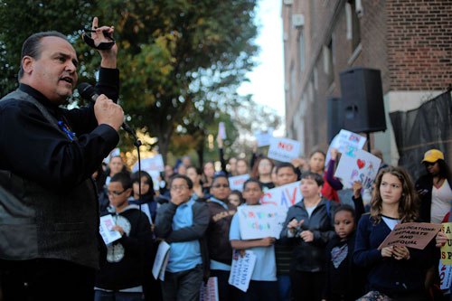 Schoolhouse rocked! Williamsburg parents and teachers pack hearing to denounce student cram plan