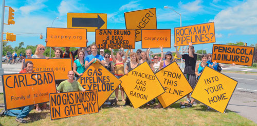 Brooklyn environmentalists protest proposed Rockaway pipeline