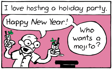 Bartoonist makes a New Year’s Eve party cocktail