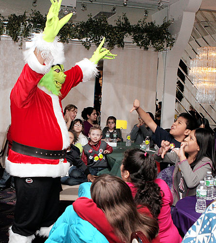 Lions and lambs! B’hurst club throws holiday bash for special-needs kids