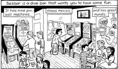 Bartoonist plays the silver ball