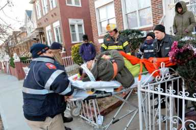 Garbage jump! Trash heap saves East Flatbush fire victim