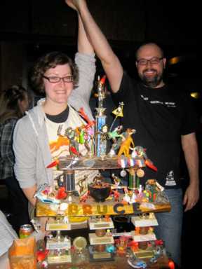 What a crock! This cookoff has pots of chili — but no pot chili