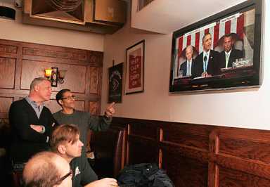Barack attack! Ridge Dems toast Bam on State of the Union night