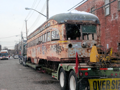 Streetcar named expire! Trolleys trucked away from Red Hook are latest blow to rail dream