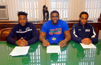 Lincoln football stars make college choices offical