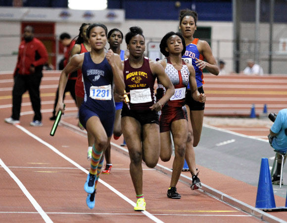 Medgar Evers makes history with sweep of city indoor track titles