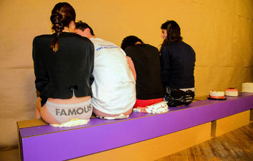 ‘Let them seat cake!’: Gowanus art gallery hosts so-called ‘Cake Sit,’ butt is it art?