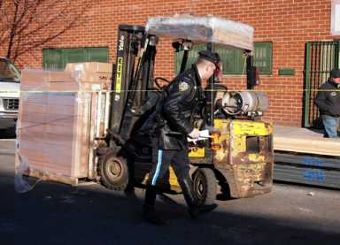 Forklift driver plows into pedestrian on 13th Avenue