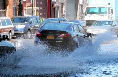 Avenue floods after water main bursts