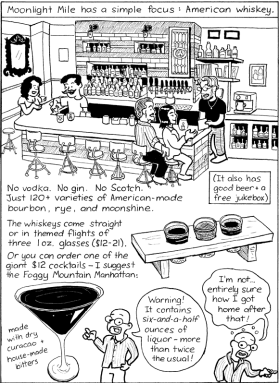 Bartoonist gets his whiskey straight