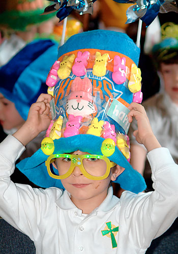 Bunny in your bonnet! Easter hats at Saint Pat’s