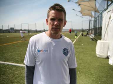 Giving kicks! Entertainment industry types play soccer for charity