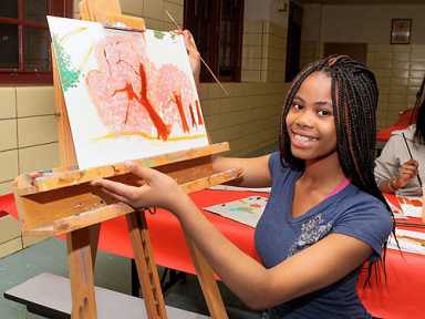 Picture this: School art night brings young and old together