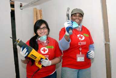 Still rebuilding: Red Cross volunteers restore Sandy-swamped Canarsie home