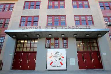 Teachers, parents rally against charter co-location