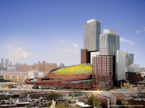 Green roof to help noise-proof Barclays Center