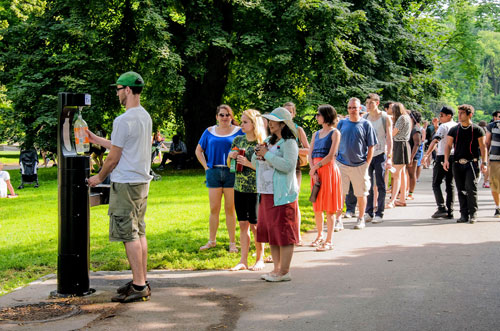 Fill’er up! New fountains in Prospect Park let water-lovers top-off bottles