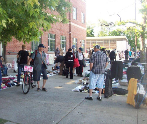 Closed for business: Police crack down on illegal flea market