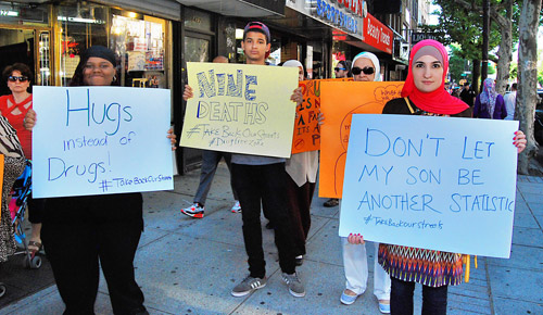 Ridgites march against the scourge of drugs