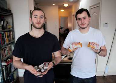 Crickets, please! Williamsburg guys make protein bars from bugs