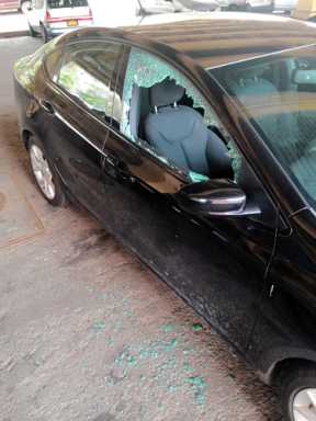 Window rain! Overnight car-smash spree on Park Avenue