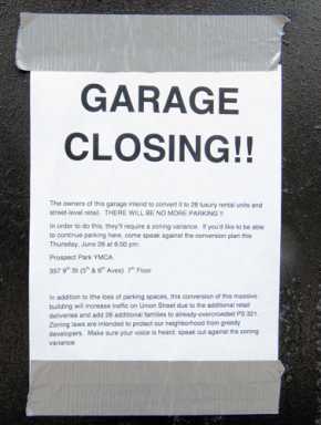 Park nope! Drivers brace for Union Street garage-to-apartment conversion