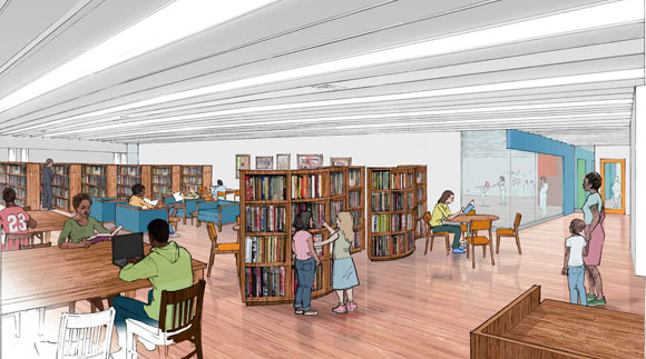 Book binding! Activists say Hook library art-space deal squeezes the public