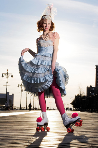 Disco in-fern-o! Roller-dance party glides into Prospect Park