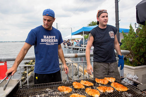 Firefighters face off in Red Hook BBQ competition