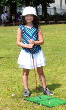Kids tee off in Marine Park