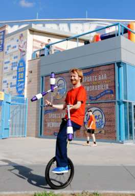 One-ring circus! Unicycles roll up to circle-themed show at Coney