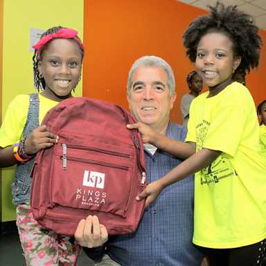 Backpack giveaway too popular for its own good