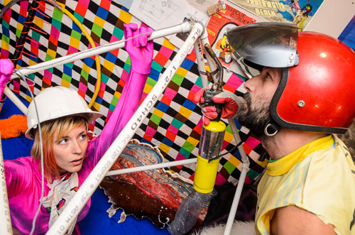 Russian revolution! Performance art inspired by cosmonaut’s orbit